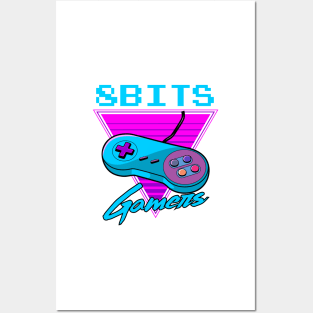 8 Bits Gamers Posters and Art